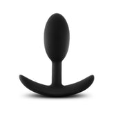 Anal Adventures Platinum - Silicone Vibra Slim Plug - Small - Black